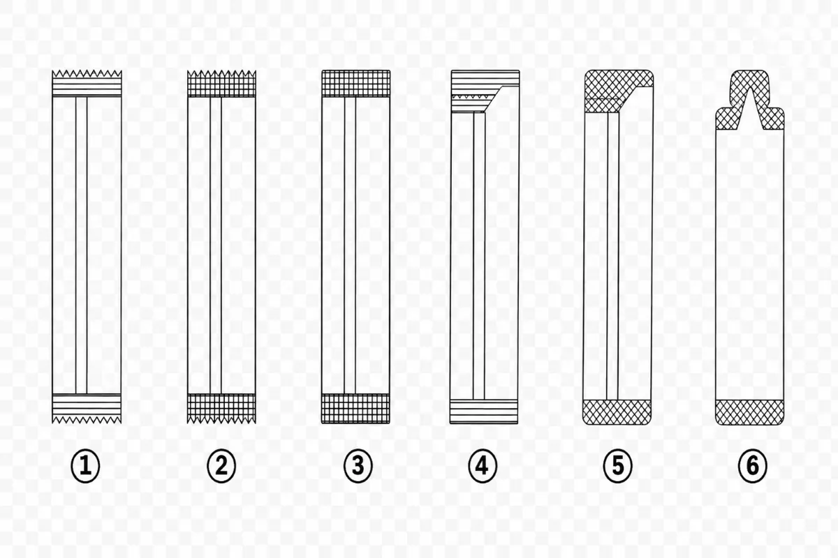 Formatos de empaque compatibles con Máquinas stick pack automáticas y multipista de 4 carriles | Ficha técnica COMAQ
