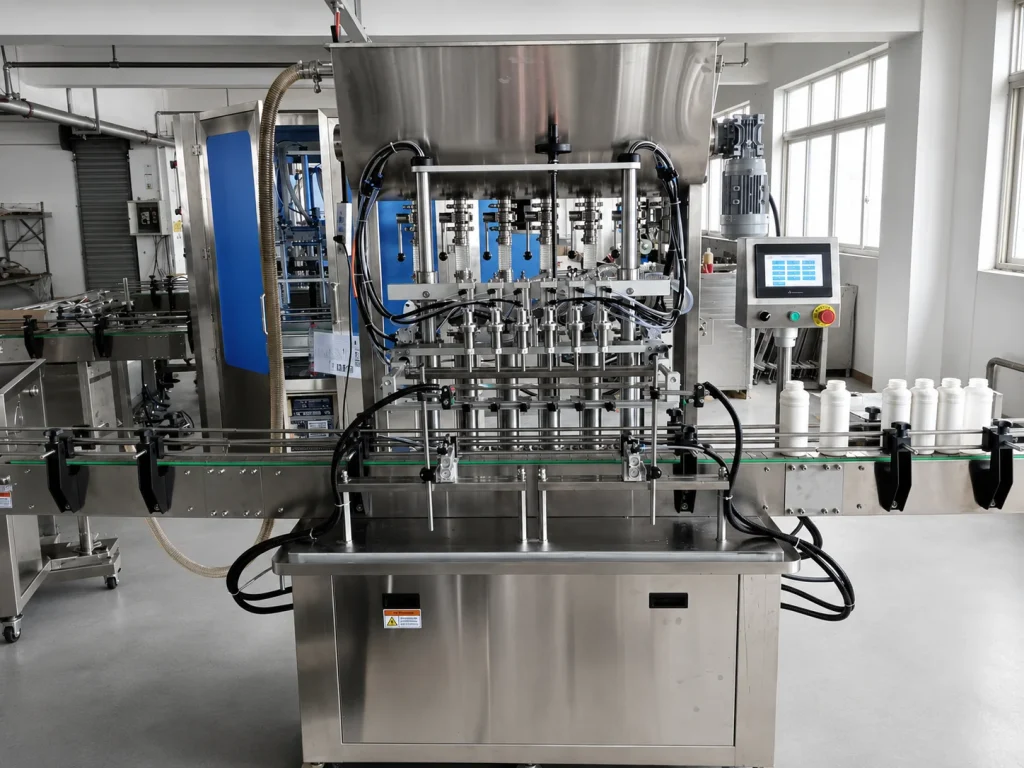 Llenadora Lineal Semiautomática para Líquidos y Viscosos Importada