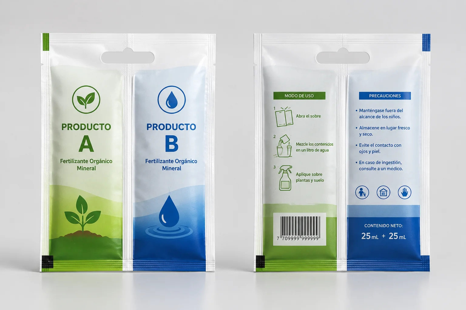 Sachet Vertical Dúplex para Productos Líquidos Corrosivos
